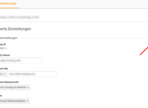 Properties in Google Analytics verschieben