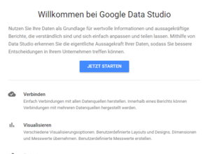 Screenshot Google Data Studio