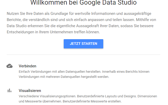 Screenshot Google Data Studio